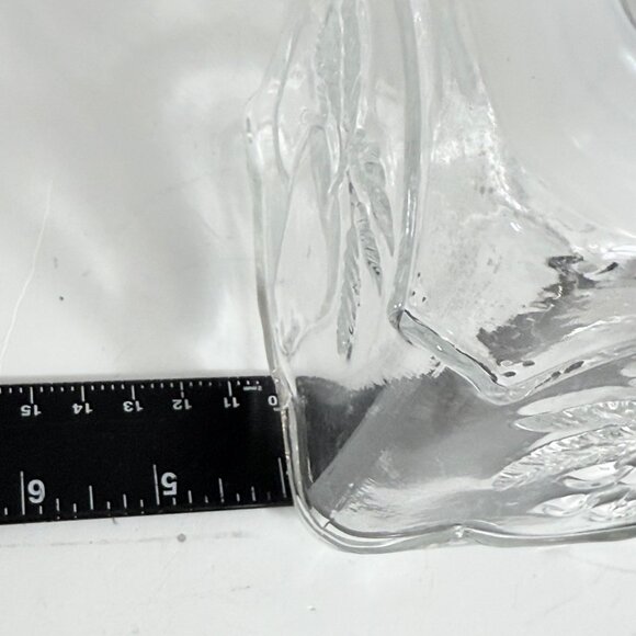 Square Clear Glass Jar Embossed Fruit Design Airtight Lid Storage Decoration - Picture 11 of 16